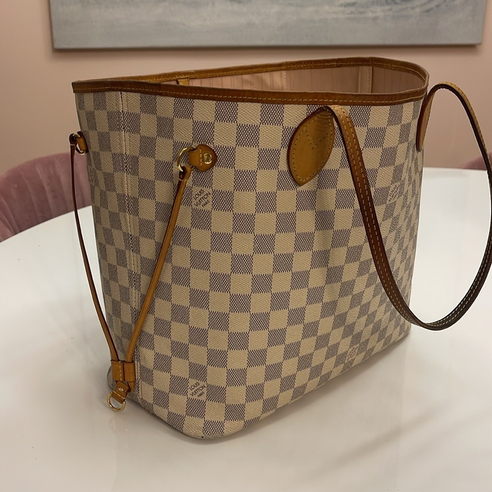 Louis Vuitton Neverfull MM in Damier Azure Ballerine - Picture 7 of 14